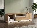 [DZ38BEIGE-TV] Modena - Table TV Beige Contemporaine en chêne.webp