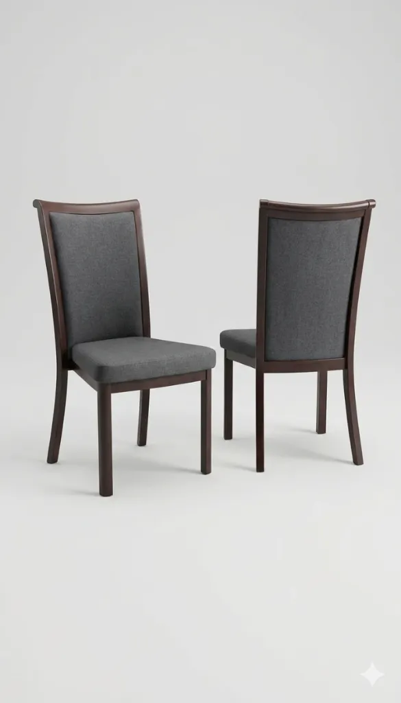 [CHAISE-HZL005] CHAISE GRISE EN BOIS