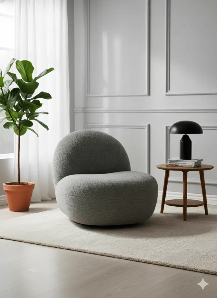 [FAUT-L827] FAUTEUIL LOUNGE PIVOTANT