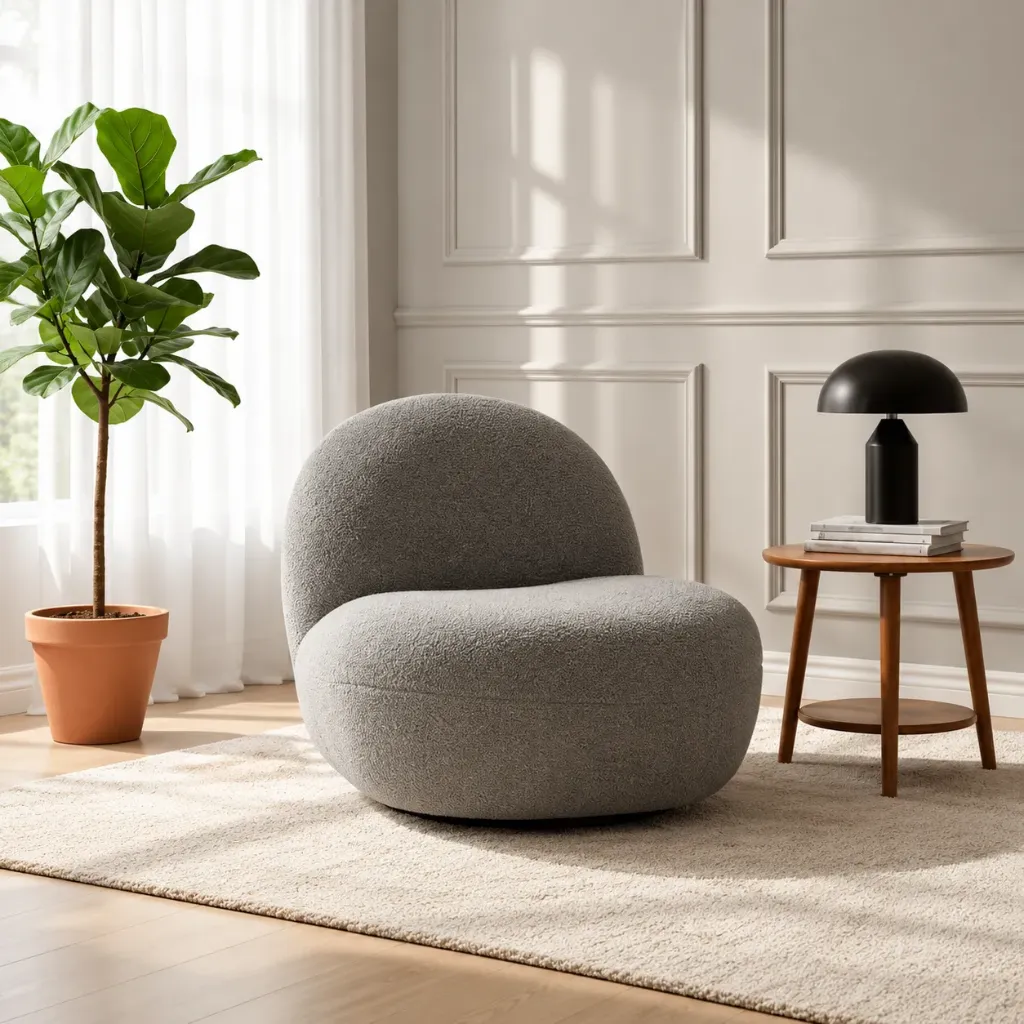[FAUT-L827] ROSS -  Fauteuil lounge pivotant