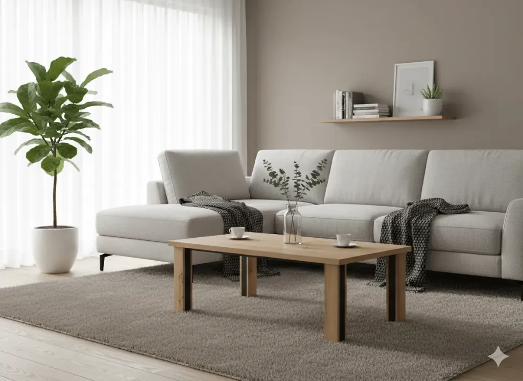 [SELIM-TB] TABLE BASSE CHENE SELIM