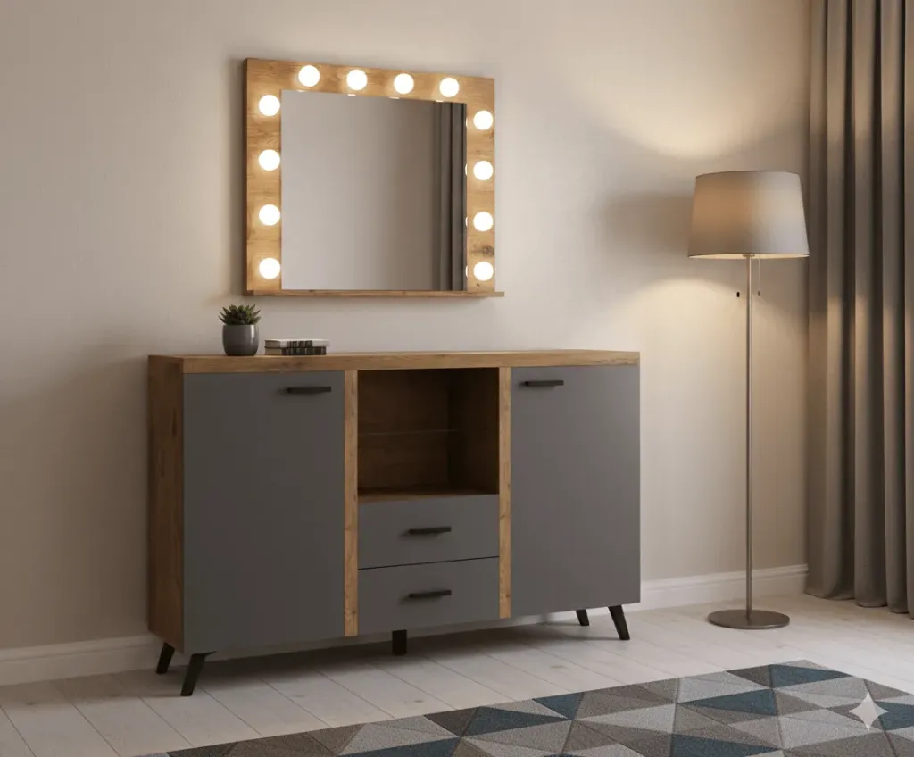 [ENFILADE-SENT] SENT BUFFET AVEC MIROIR