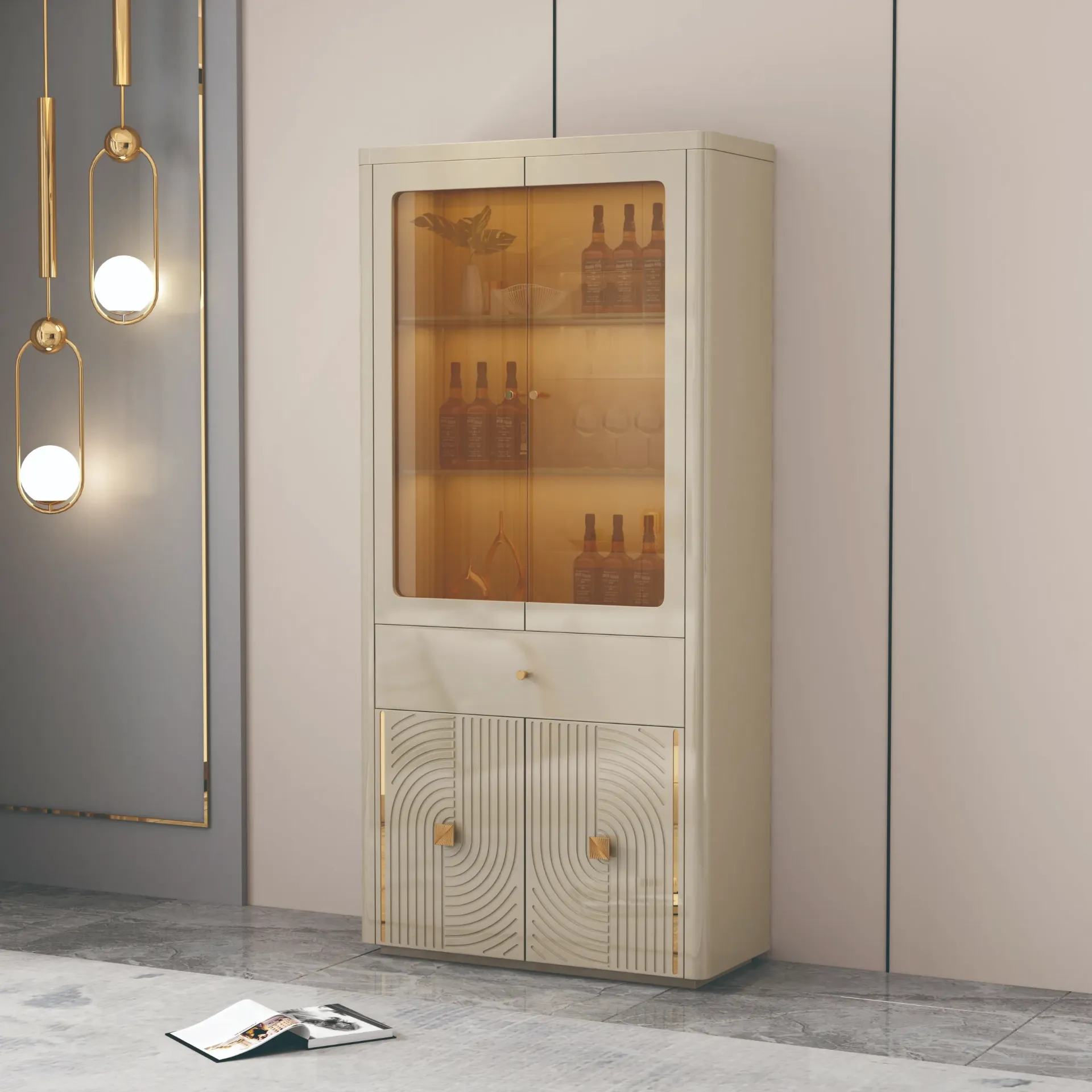 [VITR-90688] VITRINE 2 PORTES - Collection Élara