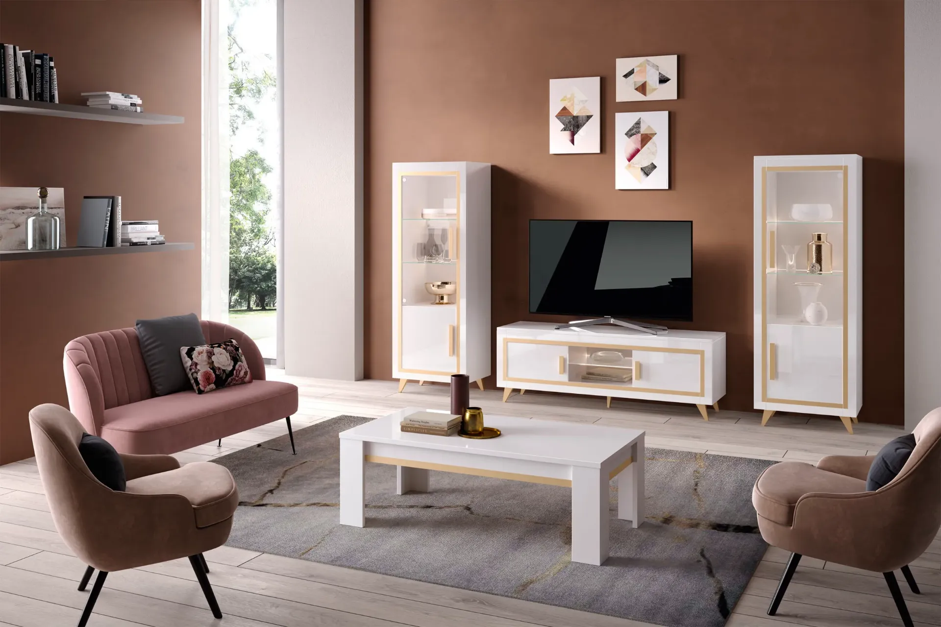 [GOLD-TB] TABLE BASSE GOLD