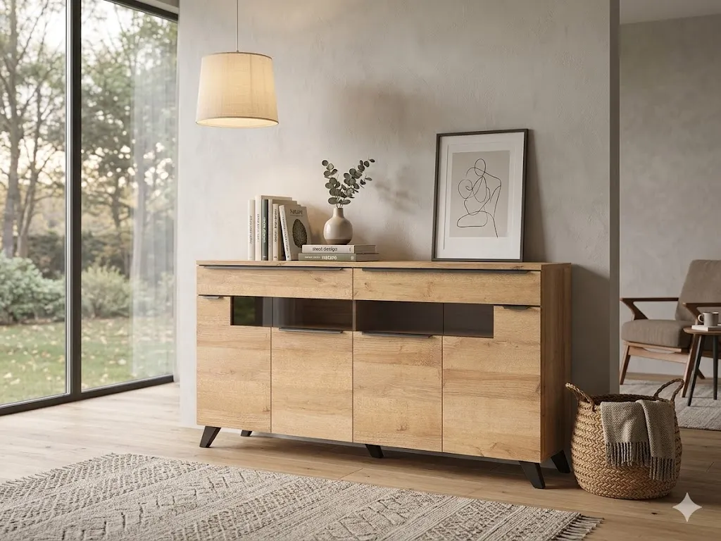 [BUFFET-VALDI] ENFILADE VALDI EFFET BOIS