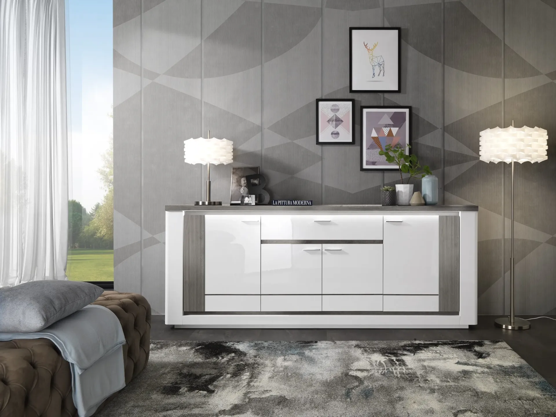 BELLARIA BLANC ET GRIS BUFFET