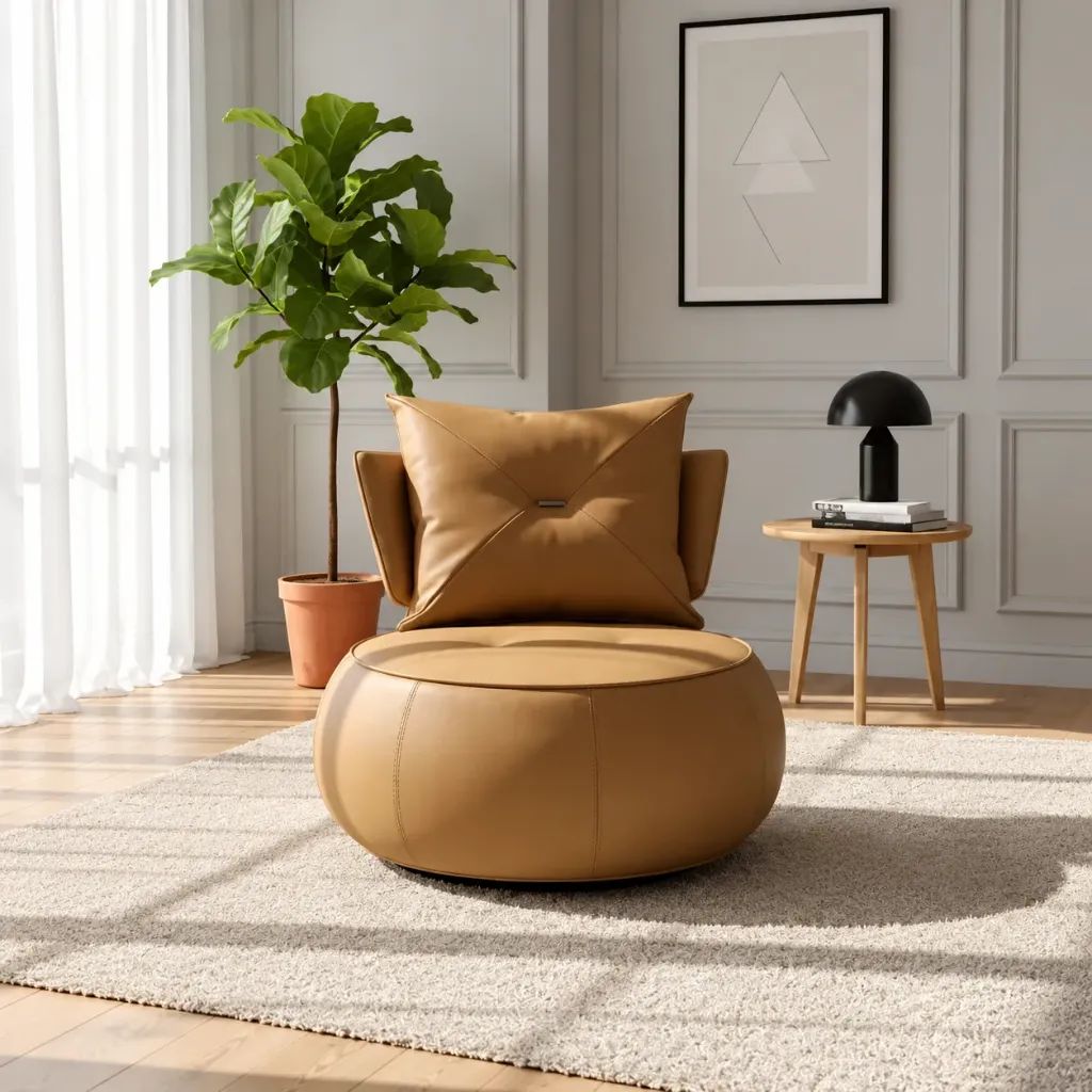 [FAUT-CITROUILLE] FAUTEUIL CITROUILLE PIVOTANT