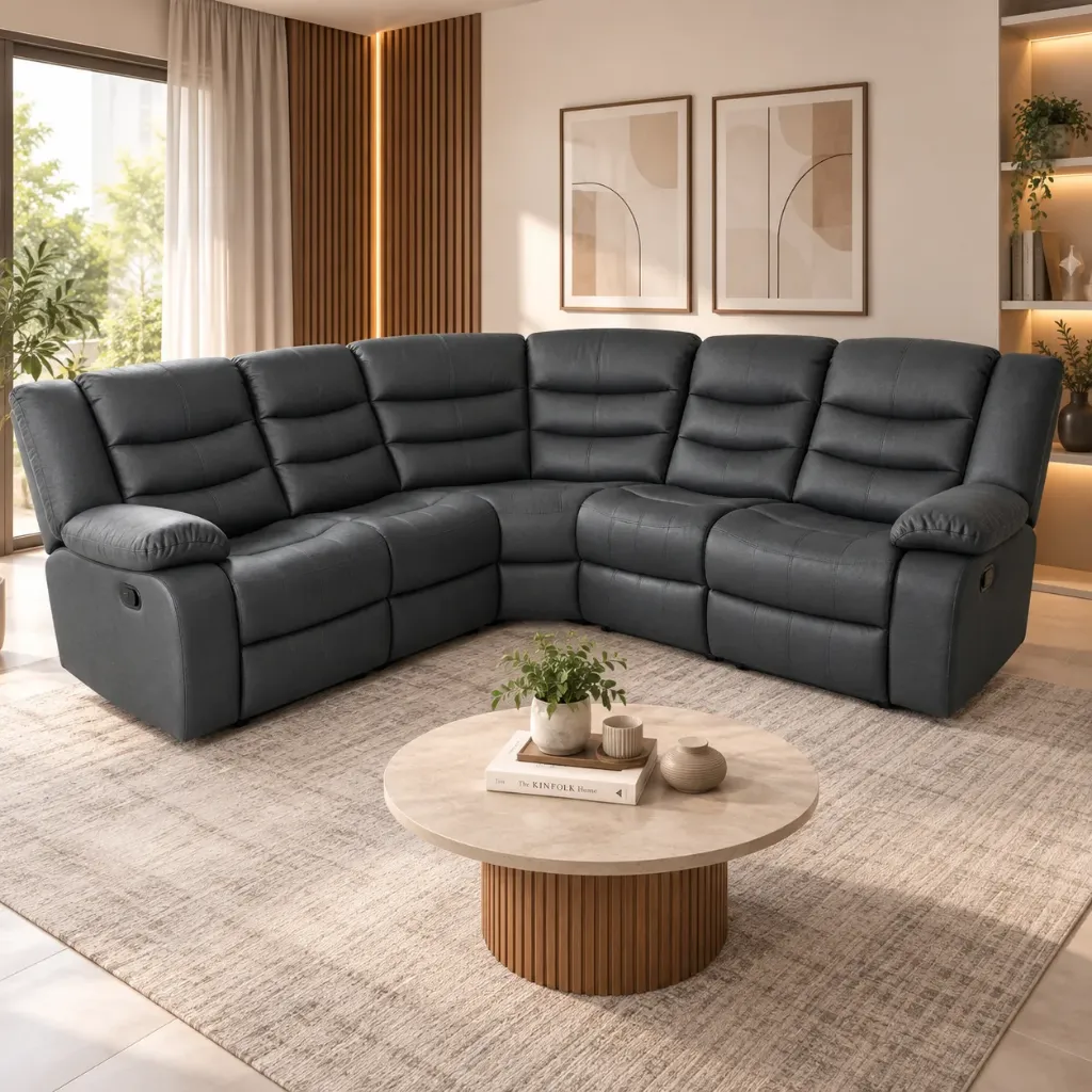 [RELAXANGLE-GRIS] SALON D'ANGLE RELAX GRIS