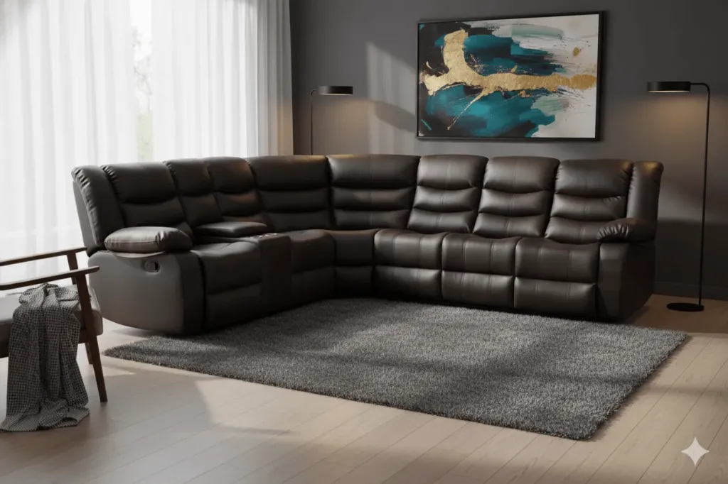 SALON D'ANGLE RELAX NOIR