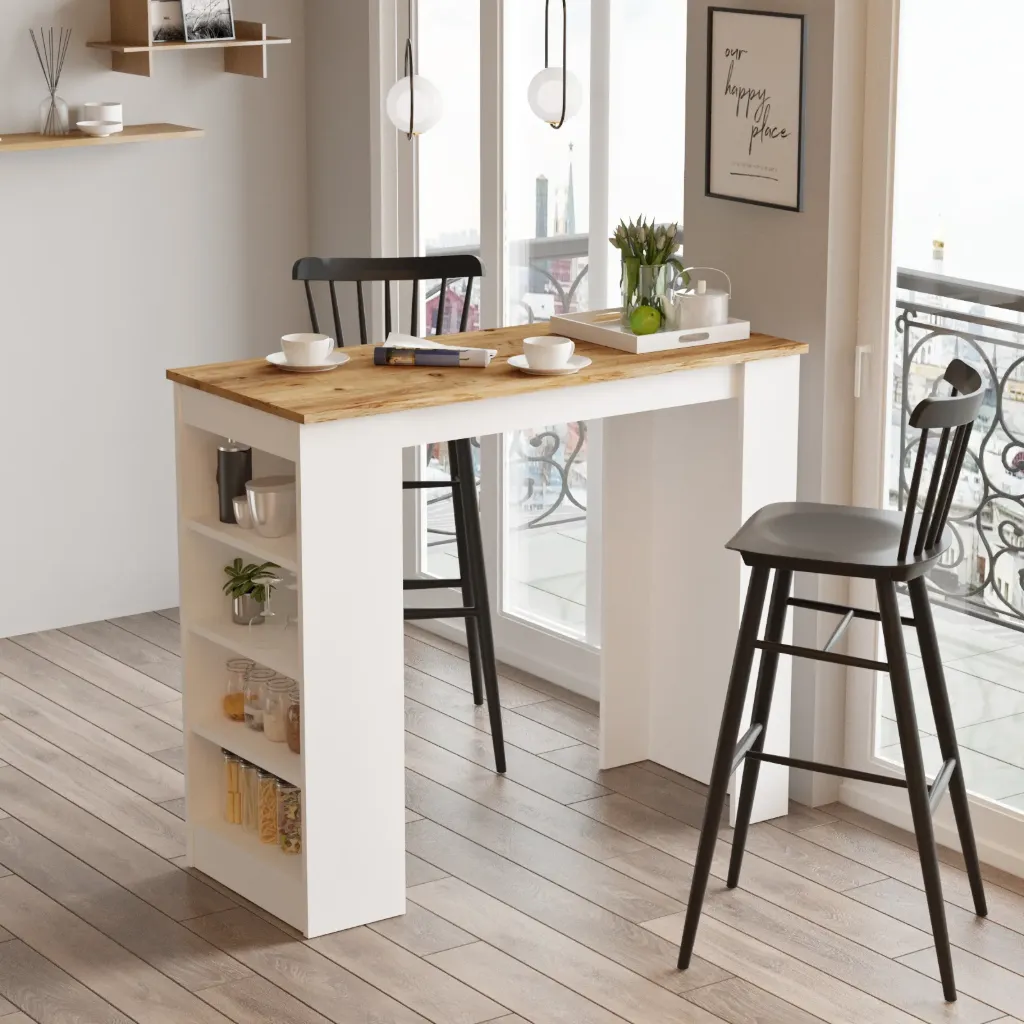 TABLE BAR CHENE BLANCHI