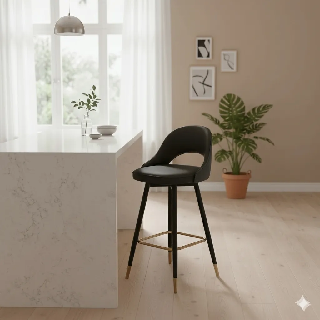 LUNA CHAISE BAR PIVOTANTE NOIR