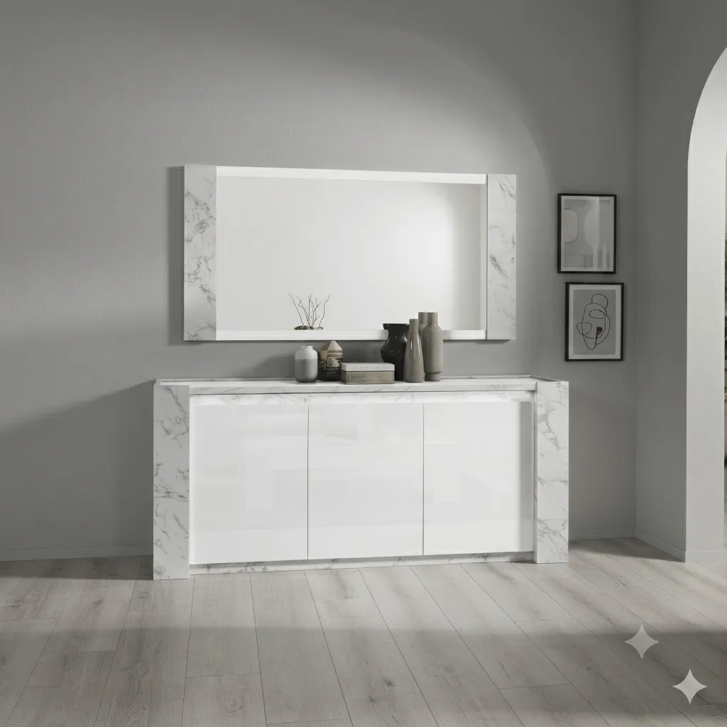Enfilade VITTORIA 3 Portes Avec Miroir