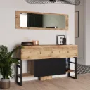Console d'entrée LOFT - Bois et Noir