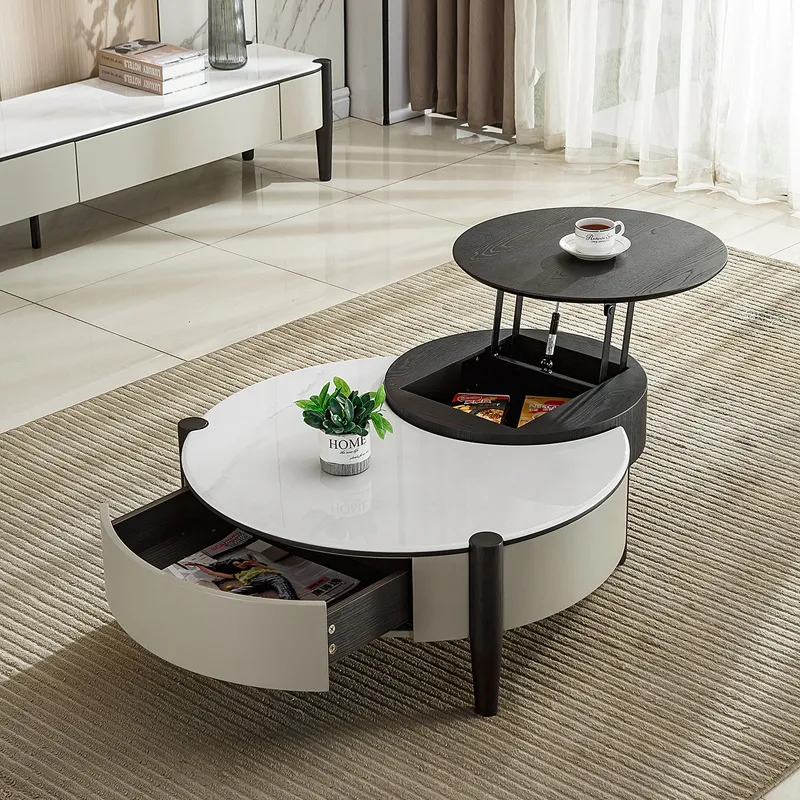 [2507-TB] TABLE BASSE AVEC RANGEMENT - Oro