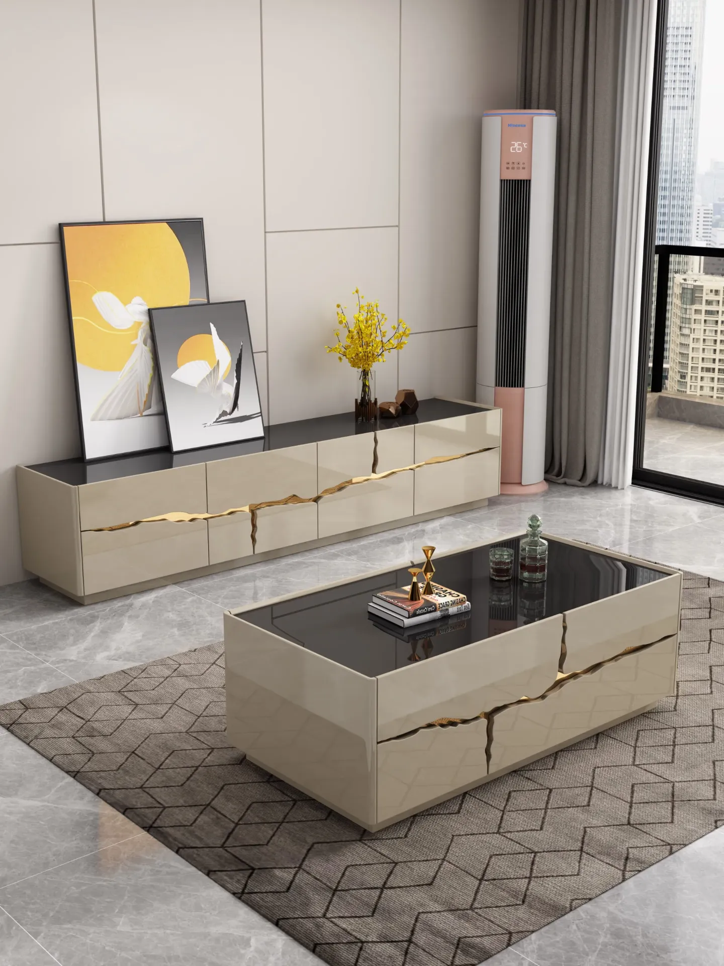 [92636-TV] Table TV - Collection Aurora