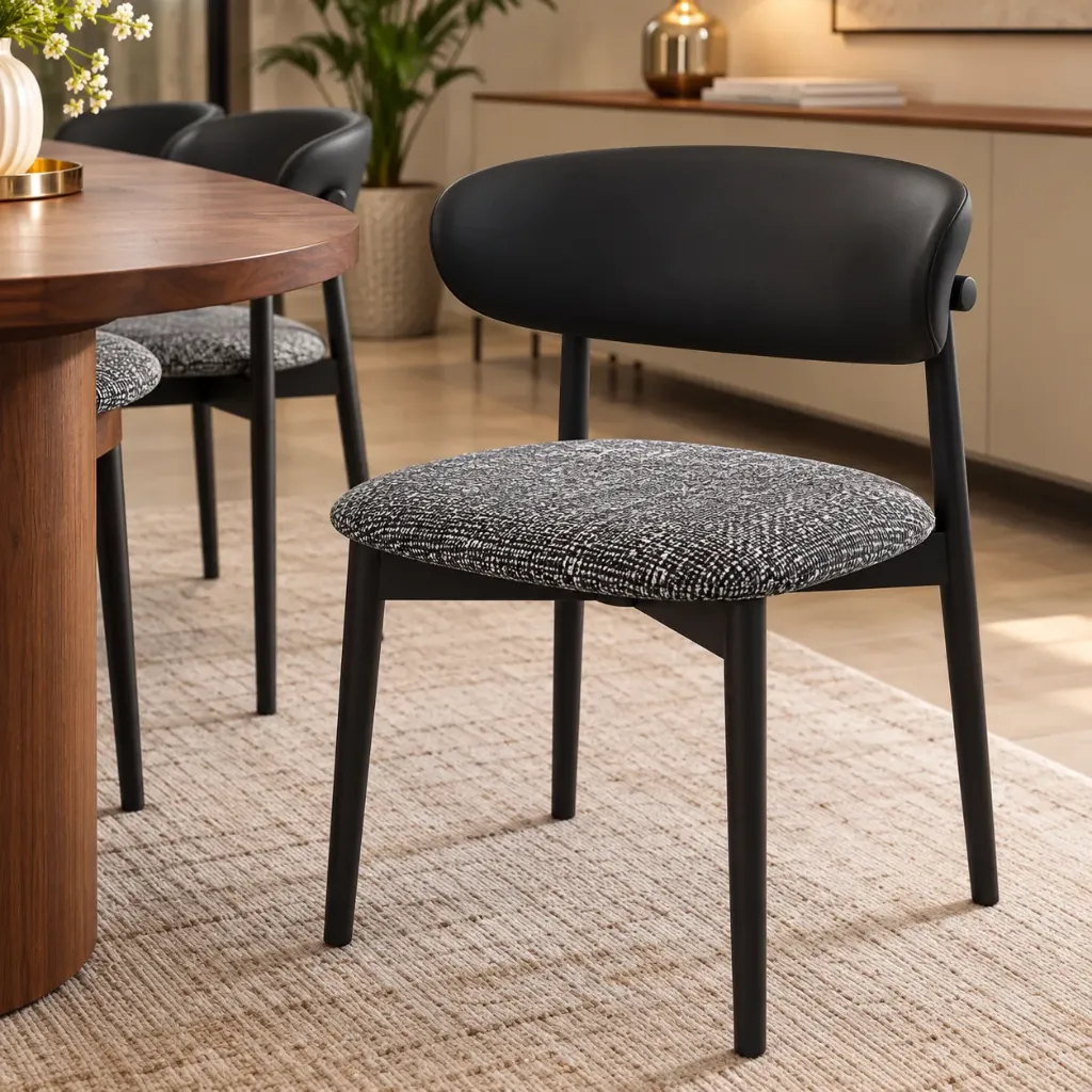 [9207-NOIR] Chaises Hug