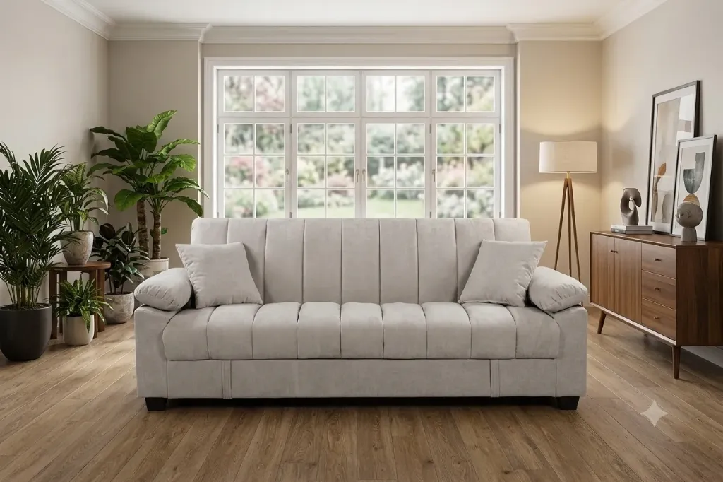 [SALON-1356] Pampa - Canapé convertible 4 en 1 Beige