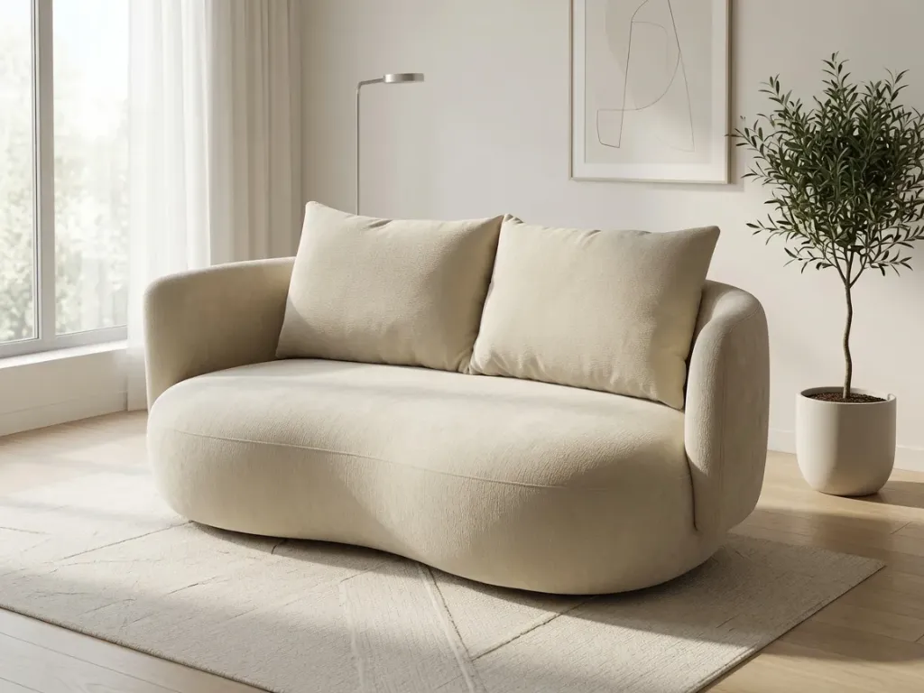 [SALON-L880] Cookie - Canapé au design moelleux et organique arrondi et haut de gamme