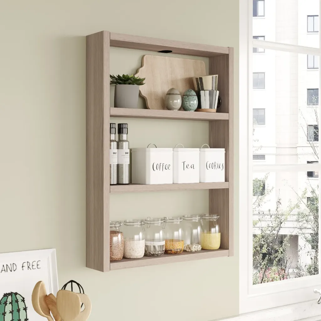 [ETAG-PR1-O] Étagère de rangement murale en chêne