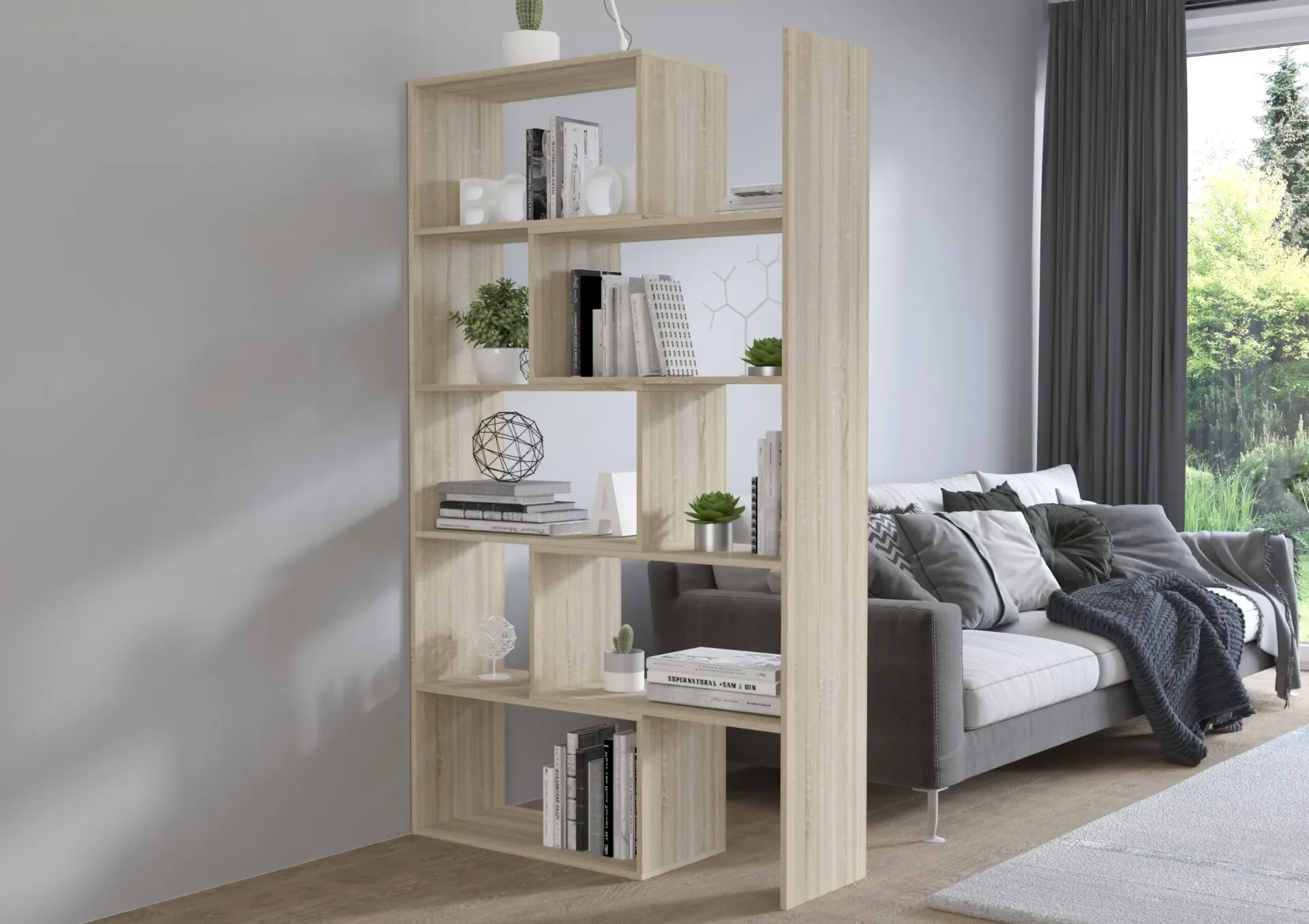 [DIV-KAROLCHENE] Karol - Bibliothèque moderne au design géométrique et épuré
