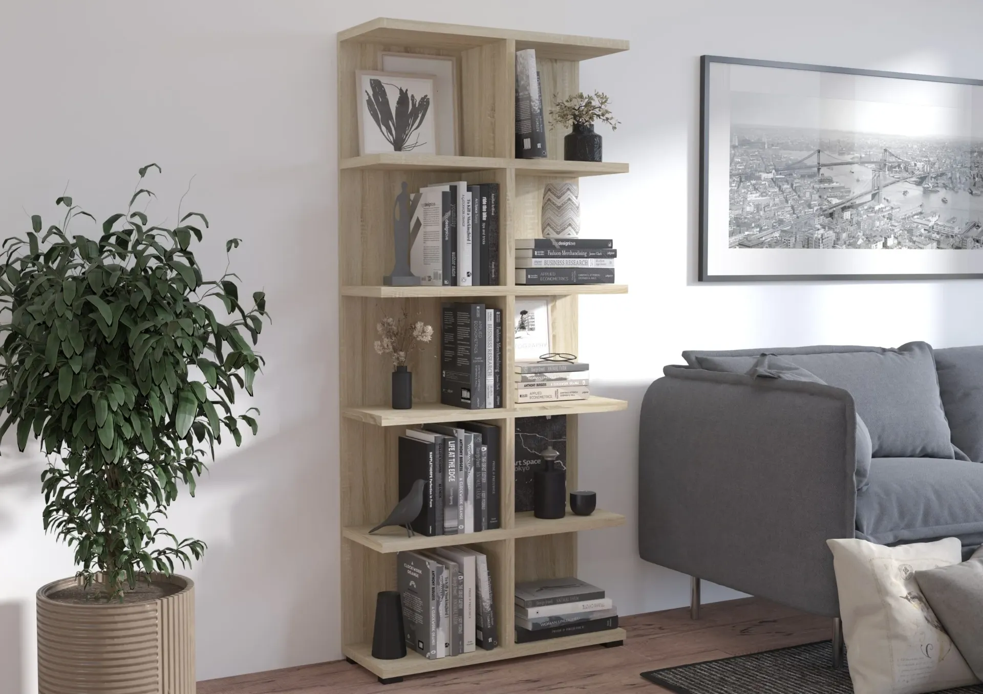 MORE - Bibliothèque moderne au design géométrique et épuré