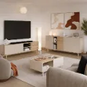 PACK Rosewood - Table TV + Table Basse + Buffet