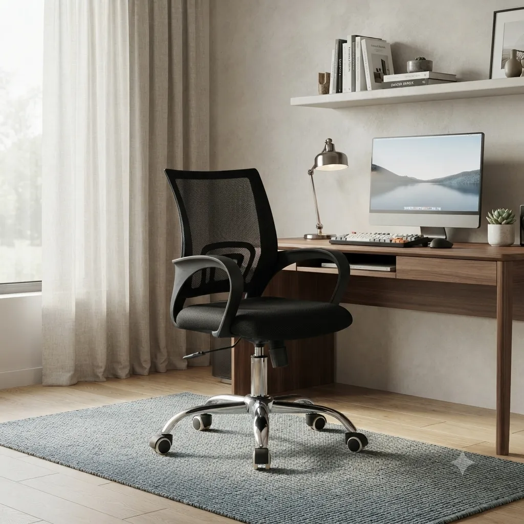 [CHAISE-4005] SAM - CHAISE DE BUREAU NOIRE