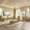 PACK Modena - Enfilade + Table TV + Table basse Beige