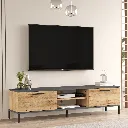 TABLE TV 2 PORTES EN BOIS RL1-AA