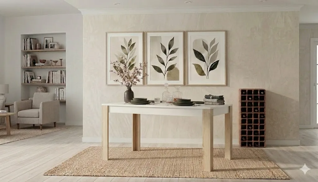 [TABLE-TARA] TABLE BLANCHE TARA EN BOIS